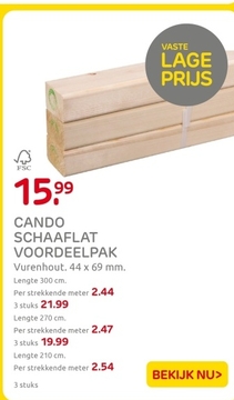 Aanbieding: CANDO SCHAAFLAT VOORDEELPAK