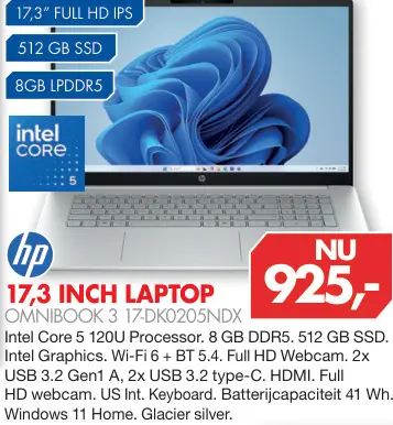 Aanbieding: Omnibook 3 17-DK0205NDX