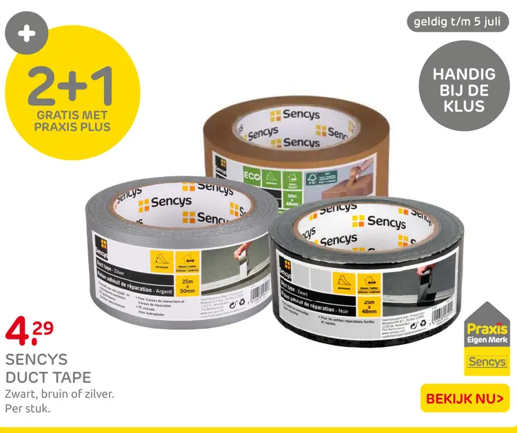Aanbieding: Sencys duct tape