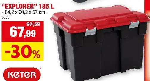 Promotie: Opbergkoffer "Explorer" 185 L