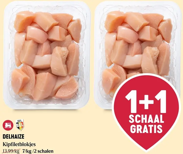 Promotie: Delhaize Kipfiletblokjes