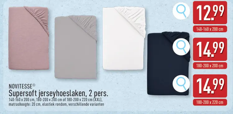 Promotie: Supersoft jerseyhoeslaken