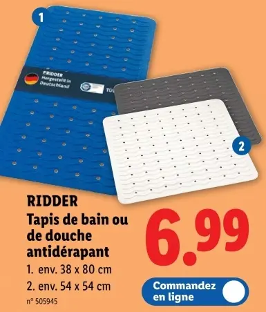 Offre: Tapis de bain ou de douche antidérapant