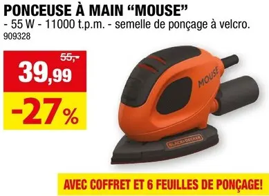 Offre: Ponceuse à main "Mouse"