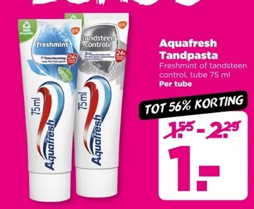 Aanbieding: Aquafresh Tandpasta