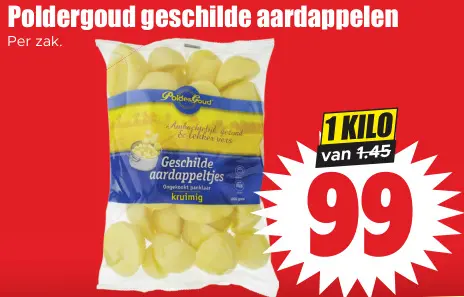 Aanbieding: Geschilde aardappelen