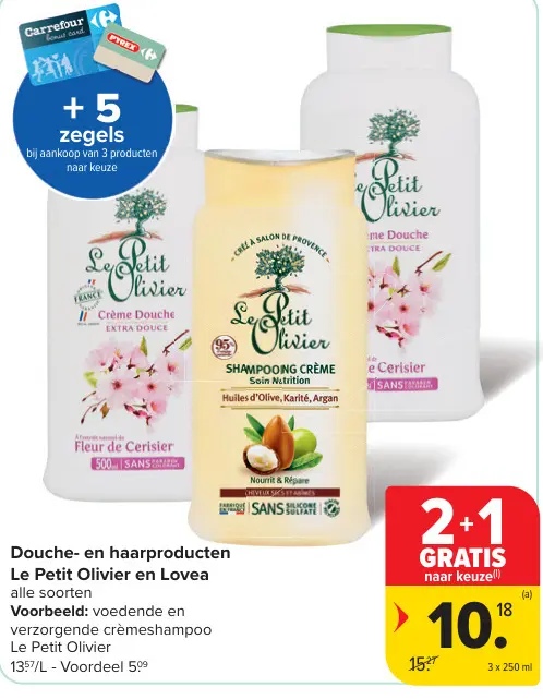 Promotie: Douche- en haarproducten