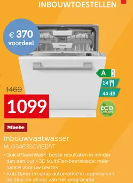 Aanbieding: Inbouwvaatwasser