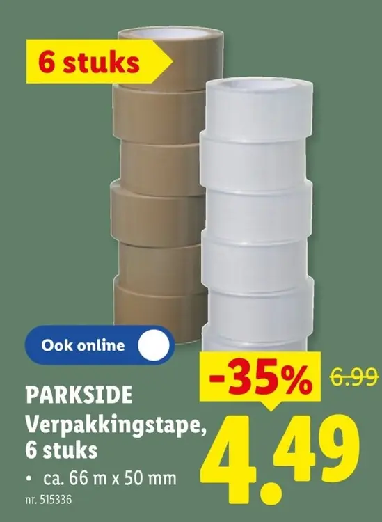 Promotie: Verpakkingstape