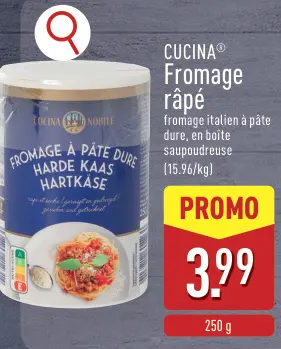 Offre: Fromage râpé