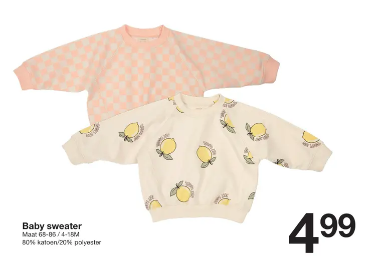 Promotie: Baby sweater