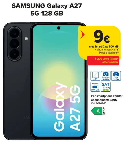 Promotie: Galaxy A27 5G 128 GB