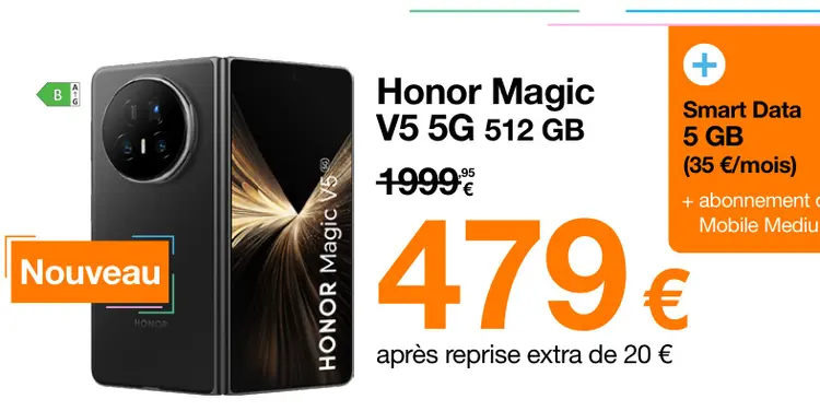 Offre: Honor Magic V5 5G