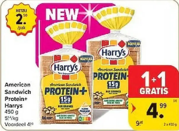 Promotie: Harry's American Sandwich Protein+