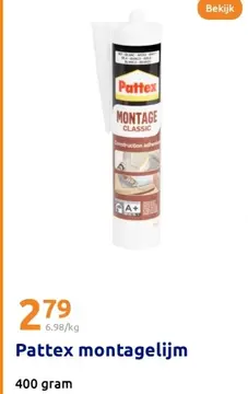 Aanbieding: Pattex montagelijm