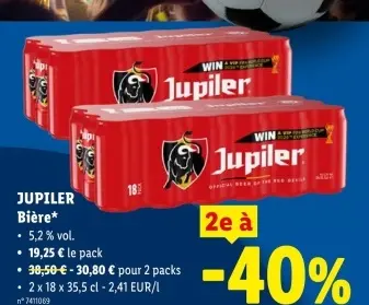 Offre: JUPILER Bière