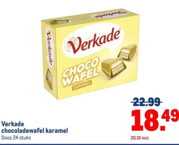 Aanbieding: Verkade chocoladewafel karamel