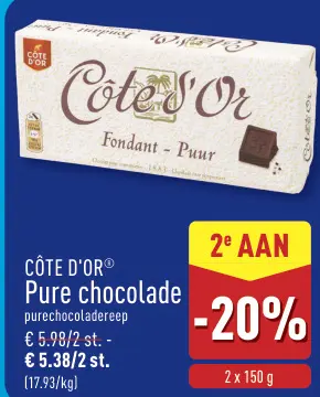 Promotie: Pure chocolade