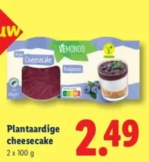 Aanbieding: Plantaardige cheesecake