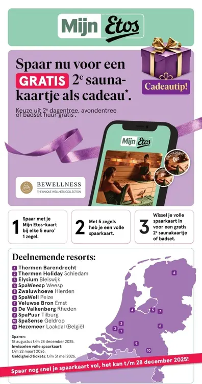 Aanbieding: Sauna card as a gift