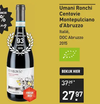 Aanbieding: Umani Ronchi Centovie Montepulciano d'Abruzzo