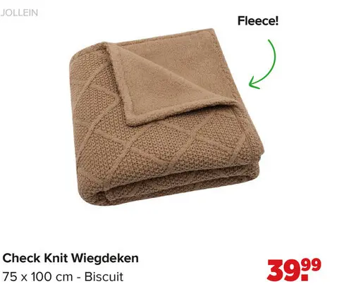 Aanbieding: Check Knit Wiegdeken