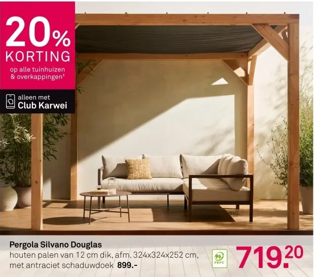 Aanbieding: Pergola Silvano Douglas