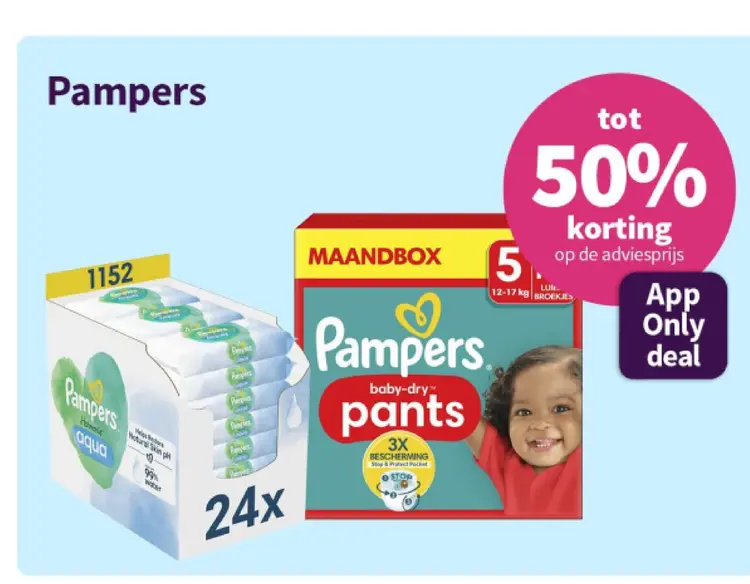 Aanbieding: Pampers baby-dry pants