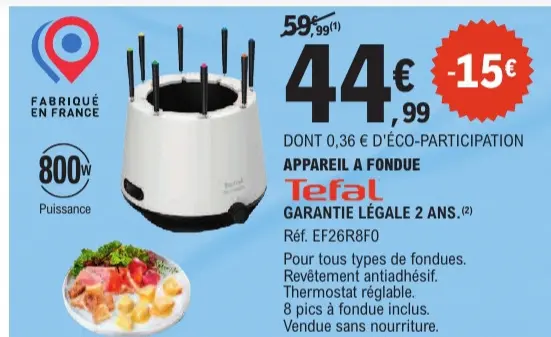 Offre: Appareil a fondue