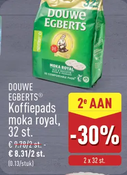 Aanbieding: Douwe Egberts Koffiepads moka royal