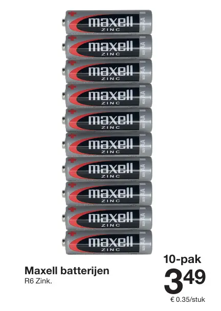 Promotie: Maxell batterijen