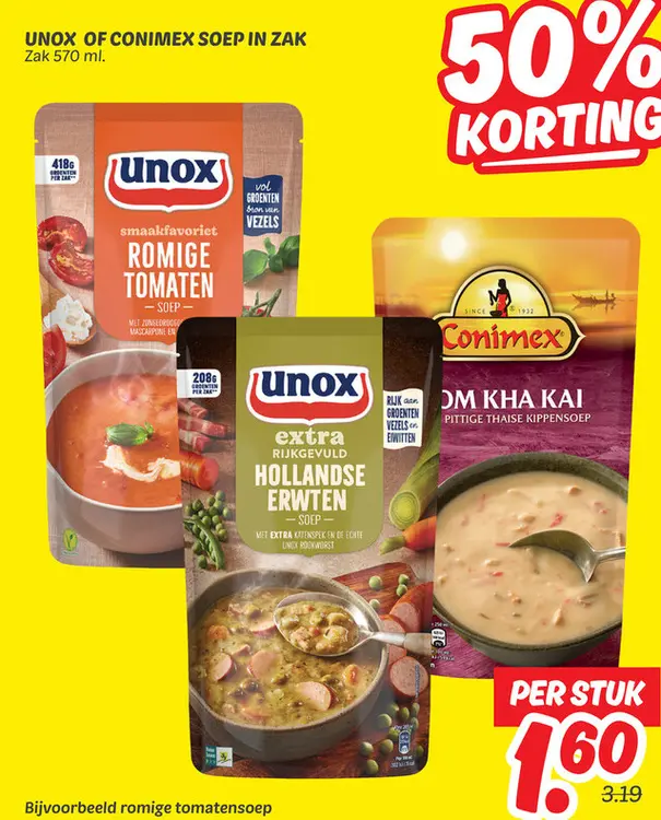 Aanbieding: Soep in zak