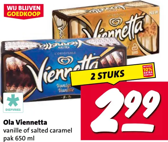 Aanbieding: Viennetta vanille of salted caramel