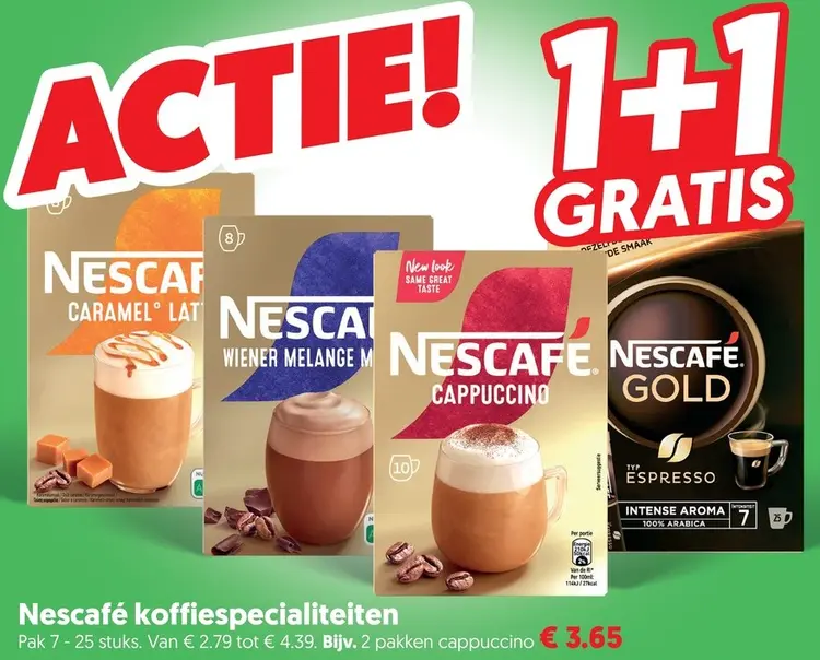 Aanbieding: Nescafé koffiespecialiteiten