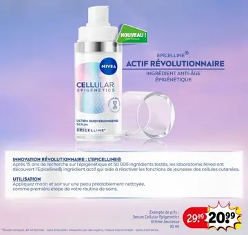 Offre: Nivea cellular epigenetics