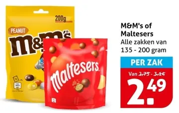 Aanbieding: M&M's of Maltesers