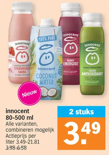 Promotie: Innocent 80-500 ml