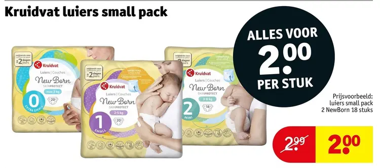 Aanbieding: Luiers small pack