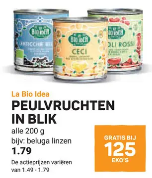 Aanbieding: PEULVRUCHTEN IN BLIK