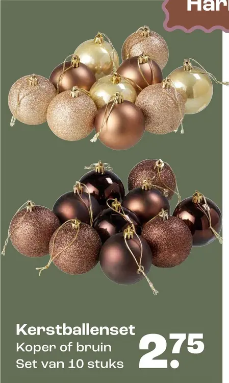 Aanbieding: Hazel Harmony Kerstballenset
