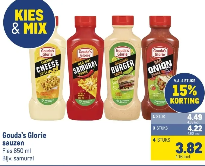 Aanbieding: sauzen