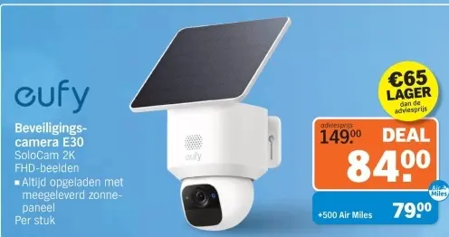 Aanbieding: Beveiligingscamera E30 SoloCam 2K