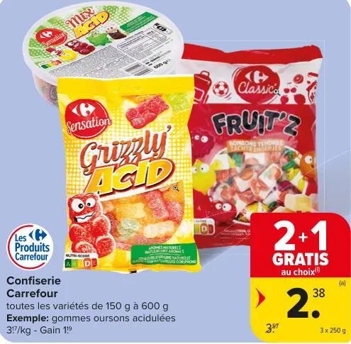 Offre: Confiserie Carrefour