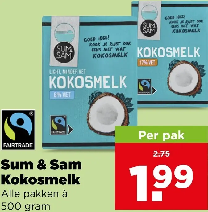 Aanbieding: Kokosmelk