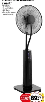 Aanbieding: Tristar mistventilator zwart*