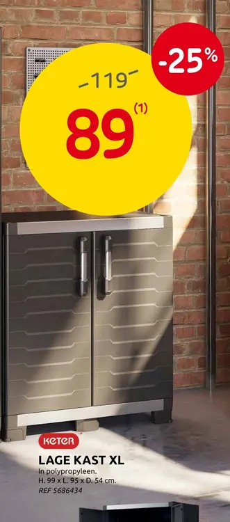 Promotie: Lage kast
