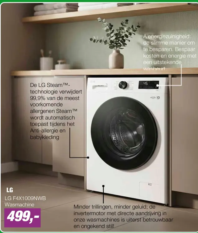 Aanbieding: LG F4X1009NWB Wasmachine