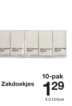 Aanbieding: Zakdoekjes