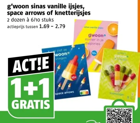Aanbieding: Sinas vanille ijsjes, space arrows of knetterijsjes