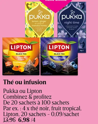 Offre: Thé ou infusion